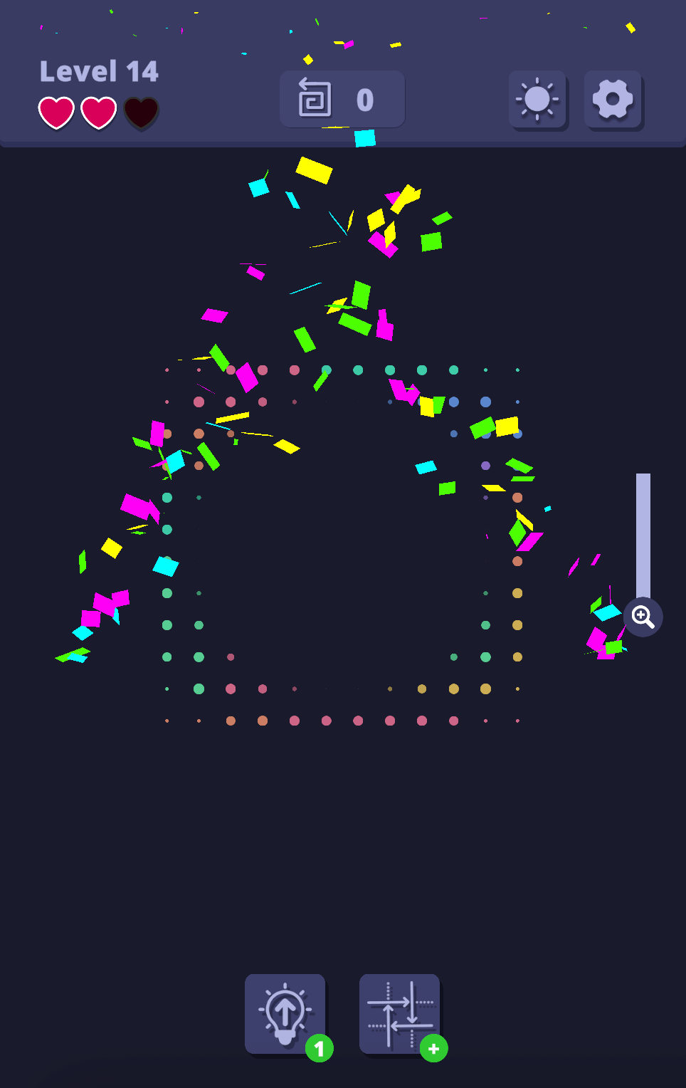 Arrow Out Level 14 solved successfully